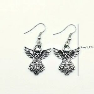 NWOT Vintage Angel Wing Drop Earrings o